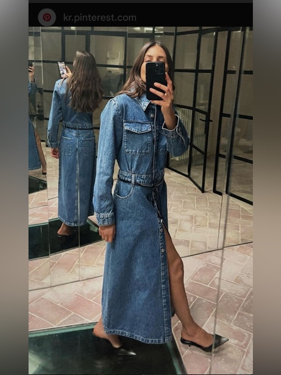 Zara Dresses & Skirts - Zara Denim Maxi Dress - Jeans S